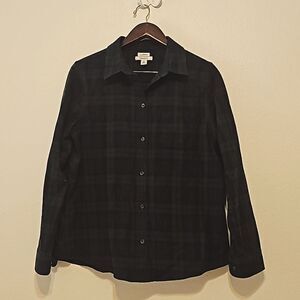 COPY - L.L.Bean Slightly Fitted 100% Cotton Flannel Scotch Plaid Top, Size M